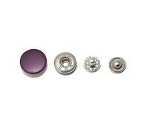 Breyhda 20 Boutons à Pression 12mm 15mm 17mm pour la Couture de vêtements,Violet,17mm