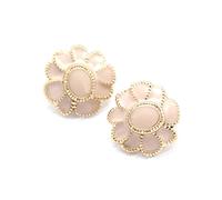 Breyhda Boutons en métal doré à Fleurs, 6 pièces, pour Manteau, Robe, Couture Vintage,Rose,24mm