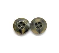 Breyhda Boutons en résine émaillée, 20 pièces, 4 Trous pour la Couture de Chemises,Vert Clair,10mm