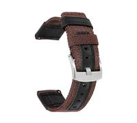 Breyhda Bracelet de montre en cuir et nylon 18 mm, 20 mm, 22 mm, 24 mm - Bracelet de rechange pour montre homme, accessoires pour montre homme,20mm