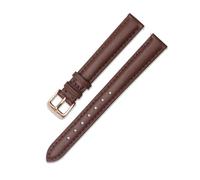 Breyhda Bracelet de montre en cuir pour femme - 12 mm-20 mm - Bracelet de rechange noir/blanc/rose/marron,12mm
