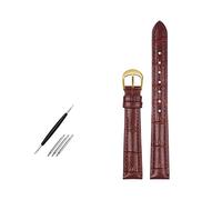 Breyhda Bracelet de montre en cuir pour femme - Bracelet de rechange fin de 10 à 20 mm pour montres dames,12mm