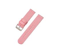 Breyhda Bracelet de montre en toile nylon 18 mm, 20 mm, 22 mm, 24 mm - Bracelets de rechange souples, accessoires de montre,Rose,18mm