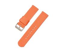 Breyhda Bracelet de montre en toile nylon 18 mm, 20 mm, 22 mm, 24 mm - Bracelets de rechange souples, accessoires de montre,Orange,18mm
