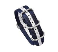 Breyhda Bracelet de montre en toile nylon 20 mm 22 mm - avec boucle ardillon, bracelet de montre pour homme, accessoires de montre pour homme,20mm