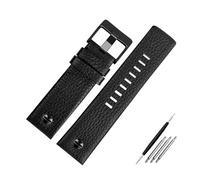 Breyhda Bracelet de montre large en cuir - Bracelet de rechange pour homme de 22 à 32 mm au design classique,28mm