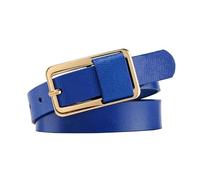Breyhda Ceinture décontractée en cuir pour femme de 2,3 cm de large, ceintures décoratives pour jeans, accessoires vestimentaires, ceintures pour robe,Bleu roi,2.3x105cm