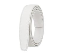 Breyhda Ceintures à boucle automatique Ceinture sans boucle 2,4 cm de largeur Ceinture pour jeans Ceinture décorative pour pantalons pour femmes Accessoires vestimentaires,Blanc,105x2.4cm