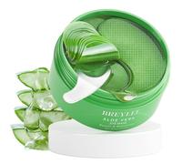 BREYLEE Lot de 60 masques pour les yeux à l'aloe vera - Réduit les yeux gonflés et les cernes, raffermit et améliore la peau sous les yeux, extraits naturels purs pour une apparence jeune et une
