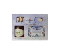 Brezzo | Coffret cadeau nuit étoilée | Miel italien de tilleul 250 g + épandeur de miel en bois + Tisane relaxante Serena (20 filtres)