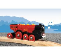 Bri Train Locomotive Rouge Puissante À Piles