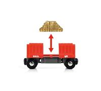 Bri Train Wagon Cargo Rouge
