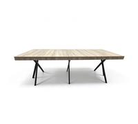 Bria table extensible 8-10 personnes effet bois 235cm