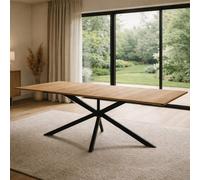 Bria table extensible 8-10 personnes effet bois 235cm