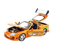 Brian 1995 Toyota Supra avec des lumières analogiques Die Cast Metal Model Model Cart Toot 1 18 Voiture Miniature De Collection(D)