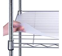 BRIAN & DANY Lot de 10 revêtements d'étagère robustes et imperméables pour étagères en fil métallique 35,6 x 61 cm