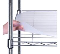 BRIAN & DANY Lot de 4 doublures d'étagère robustes pour étagères en fil métallique - 35,6 x 91,4 cm - Transparent