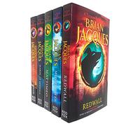 Brian Jacques Redwall Série 5 Ensemble de collection de livres (Redwall, Mossflower, Mattimeo, Mariel de Redwall et Martin le guerrier)