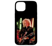Brian May Guitar Live Queen & Adam Lambert par Dick Barnatt Coque pour iPhone 15 Plus