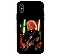 Brian May Guitar Live Queen & Adam Lambert par Dick Barnatt Coque pour iPhone X/XS
