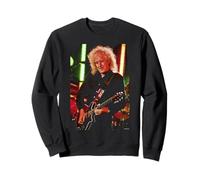 Brian May Guitar Live Queen & Adam Lambert par Dick Barnatt Sweatshirt