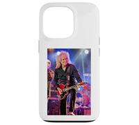 Brian May Guitarist Queen & Adam Lambert par Dick Barnatt Coque pour iPhone 13 Pro