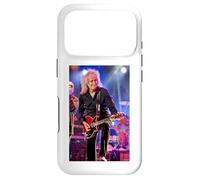 Brian May Guitarist Queen & Adam Lambert par Dick Barnatt Coque pour iPhone 17 Pro