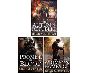 Brian McClellan 3 Books Collection Set (Promise of Blood, The Crimson Campaign, The Autumn Republic) - Brian McClellan