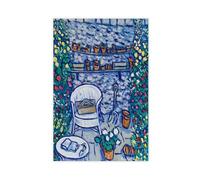 Brian William Peinture à l'huile contemporaine, ombre du jardin secret, œuvre d'art vintage originale sur toile pour décoration de salon, chambre à coucher (40 x 60 cm)