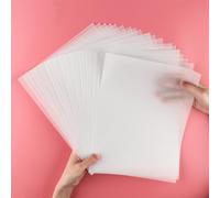 Briartw 90 feuilles de papier vélin translucide, 115 g/m², 21,6 x 27,9 cm, vélin imprimable, résistant à la chaleur, givré, lisse, pour superpositions de cartes, invitations, bandeaux, enveloppes,