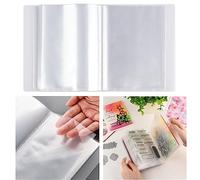 Briartw Album Storage-A6 Effacer Autocollant Photo Stockage Tampons Album Rangement Livre Organisateur Classeur Mini Brochure de Stockage avec 40 Pages Peut contenir Carte Postale Autocollants Photo