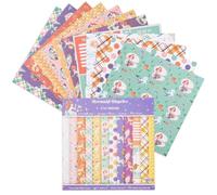 Briartw Bloc de papier pour scrapbooking - 15 x 15 cm - 12 motifs sirènes miracles - Papier cartonné à motif simple face pour la fabrication de cartes, bordures de fond, journaux de designer