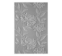 Briartw Classeur de gaufrage 3D pour la fabrication de cartes, texture en plastique transparent lotus s'estompe pour scrapbooking et autres loisirs créatifs, albums, timbres, décoration