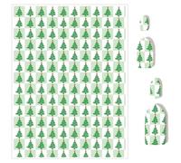 Briartw Lot de 10 feuilles de papier de transfert en argile polymère motif arbres de Noël, 10 x 14,8 cm, feuilles de transfert en argile polymère pour la fabrication de bijoux en argile, autocollants
