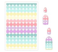 Briartw Lot de 10 feuilles de papier de transfert en argile polymère - Motif matrice à pois pastel - Par feuille de 14,8 x 10 cm - Feuilles de transfert jetables solubles dans l'eau pour la