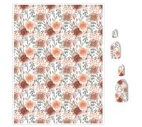 Briartw Lot de 10 feuilles de papier de transfert en argile polymère Rose Garden - 10 x 14,8 cm - Feuilles de transfert en argile polymère pour la fabrication de bijoux en argile - Autocollants