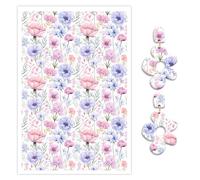 Briartw Lot de 10 feuilles de papier transfert en argile polymère - Motif champ de fleurs de blush - Par feuille - 14,8 x 10 cm - Feuilles de transfert jetables solubles dans l'eau pour la fabrication