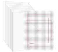 Briartw Lot de 10 grands tapis antidérapants en photopolymère de 16,5 x 21,6 cm | Tapis de loisirs créatifs extra larges avec guides | Compatible avec les outils de positionnement de tampon originaux