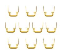 Briartw Lot de 10 mini poignées de tiroir en métal doré pour loisirs créatifs, boîte cadeau, scrapbooking, accessoires d'artisanat, matériel léger