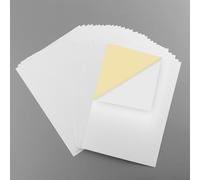 Briartw Lot de 100 feuilles de papier de masquage pour tampons de positionnement, feuilles adhésives repositionnables à faible adhérence, tampons et masques en papier à matrice - Taille : 14,8 x 21 cm