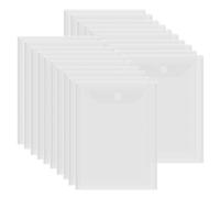 Briartw Lot de 20 enveloppes de rangement refermables en plastique avec fermeture auto-agrippante pour matrices de découpe, pochoirs, loisirs créatifs, 17,8 x 24,9 cm, sac de rangement pour tampons