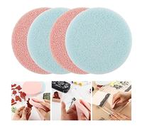 Briartw Lot de 4 éponges de nettoyage pour tampons, outil de retrait d'encre, applicable pour nettoyer les tampons transparents, les blocs acryliques, les tampons en caoutchouc rouge, les