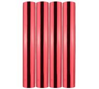 Briartw Lot de 4 rouleaux de papier d'aluminium chaud pour travaux manuels, rouge activé par la chaleur pour système de feuille à chaud, 15 cm x 40 cm, feuilles de transfert