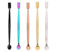 Briartw Lot de 5 cuillères en acier inoxydable 304 pour loisirs créatifs, scrapbooking, paillettes, poudre de gaufrage, paillettes et autres petites décorations, loisirs créatifs, création de cartes