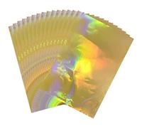 Briartw Lot de 50 feuilles de papier d'aluminium chaud 20 x 29 cm pour imprimante laser et plastifieuse pour scrapbooking, fabrication de cartes, album de bricolage (doré laser, 50 feuilles)