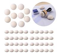 Briartw Lot de 50 mini tampons de rechange ronds en mousse bombée pour la fabrication de cartes, le gaufrage, le rendu de peinture