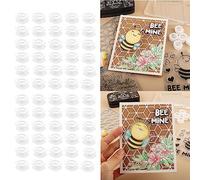 Briartw Lot de 60 mini oscillations - Ressorts autocollants - Petits déménageurs pour la fabrication de cartes, le scrapbooking, ajouter de l'action à vos projets, vie à vos cartes faites à la main