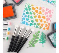 Briartw Lot de 8 applicateurs éponges, mini lanceurs de papier pour la fabrication de cartes, le mélange de cartes, les outils d'artisanat, compagnon parfait pour les besoins d'encre.