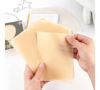 Briartw Lot de 90 feuilles de papier vélin lisse givré coloré de 100 g/m², résistant à la chaleur, translucide, 5 couleurs pour estampage, gaufrage, découpe