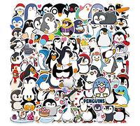 Bric Dodo Lot de 100 autocollants pingouin pour voiture, ordinateur portable, téléphone, guitare, skateboard, moto, vélo, pingouin, en vinyle, imperméable, esthétique, pour adolescents, enfants,